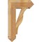 Ekena Millwork Funston Arts and Crafts Rough Sawn Bracket w/ Offset Brace, Western Red Cedar, 8"W x 20"D x 32"H BKT0806X20X32FST03RWR - alternate 3